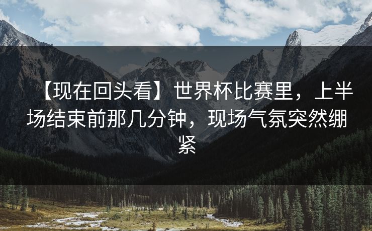 【现在回头看】世界杯比赛里，上半场结束前那几分钟，现场气氛突然绷紧